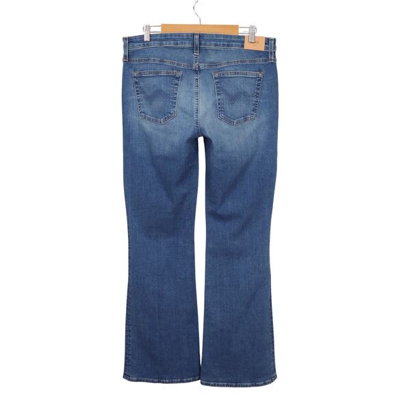 NWT Edwin Lark Mid-Rise Bootcut Stretch Denim Jean In Flashback Blue Size 32 - Picture 2 of 6